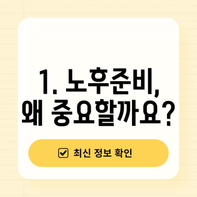 1. 노후준비, 왜 중요할까요?