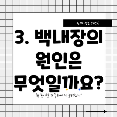 3. 백내장의 원인은 무엇일까요?