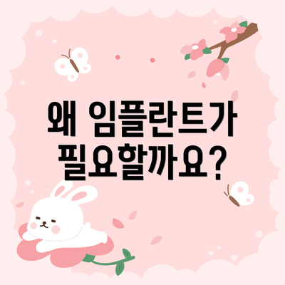 왜 임플란트가 필요할까요?
