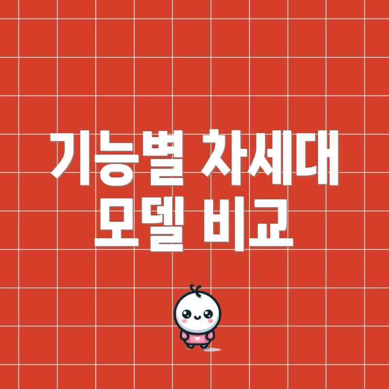 기능별 차세대 모델 비교