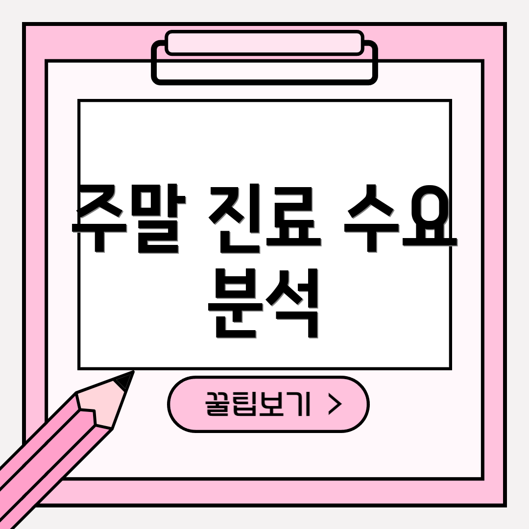 주말 진료 수요 분석