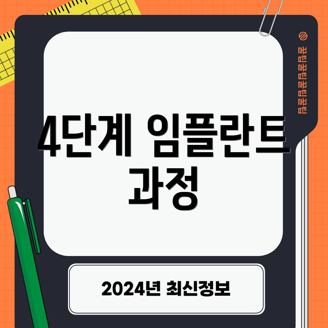 4단계 임플란트 과정