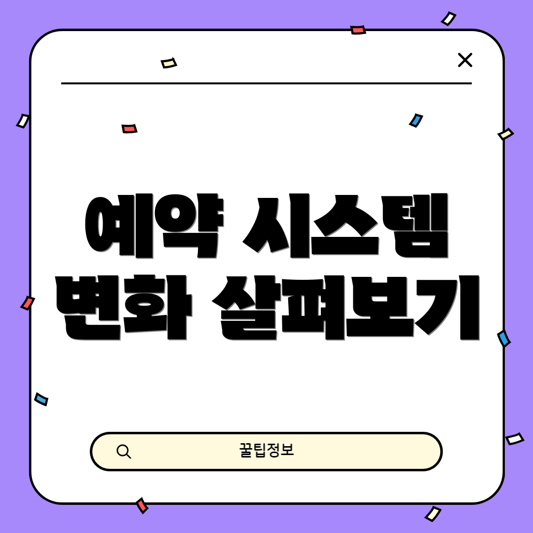 예약 시스템 변화 살펴보기
