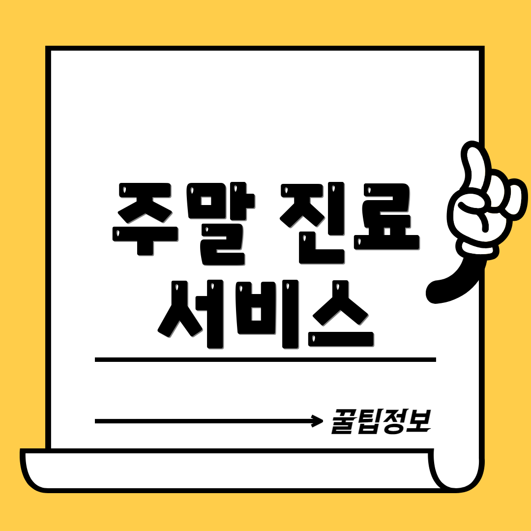 주말 진료 서비스