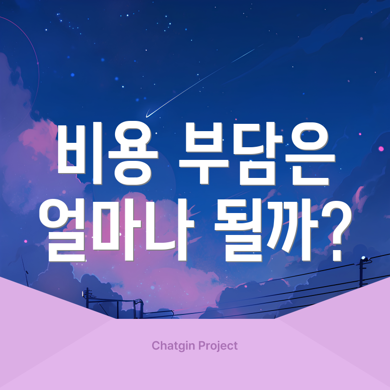 비용 부담은 얼마나 될까?