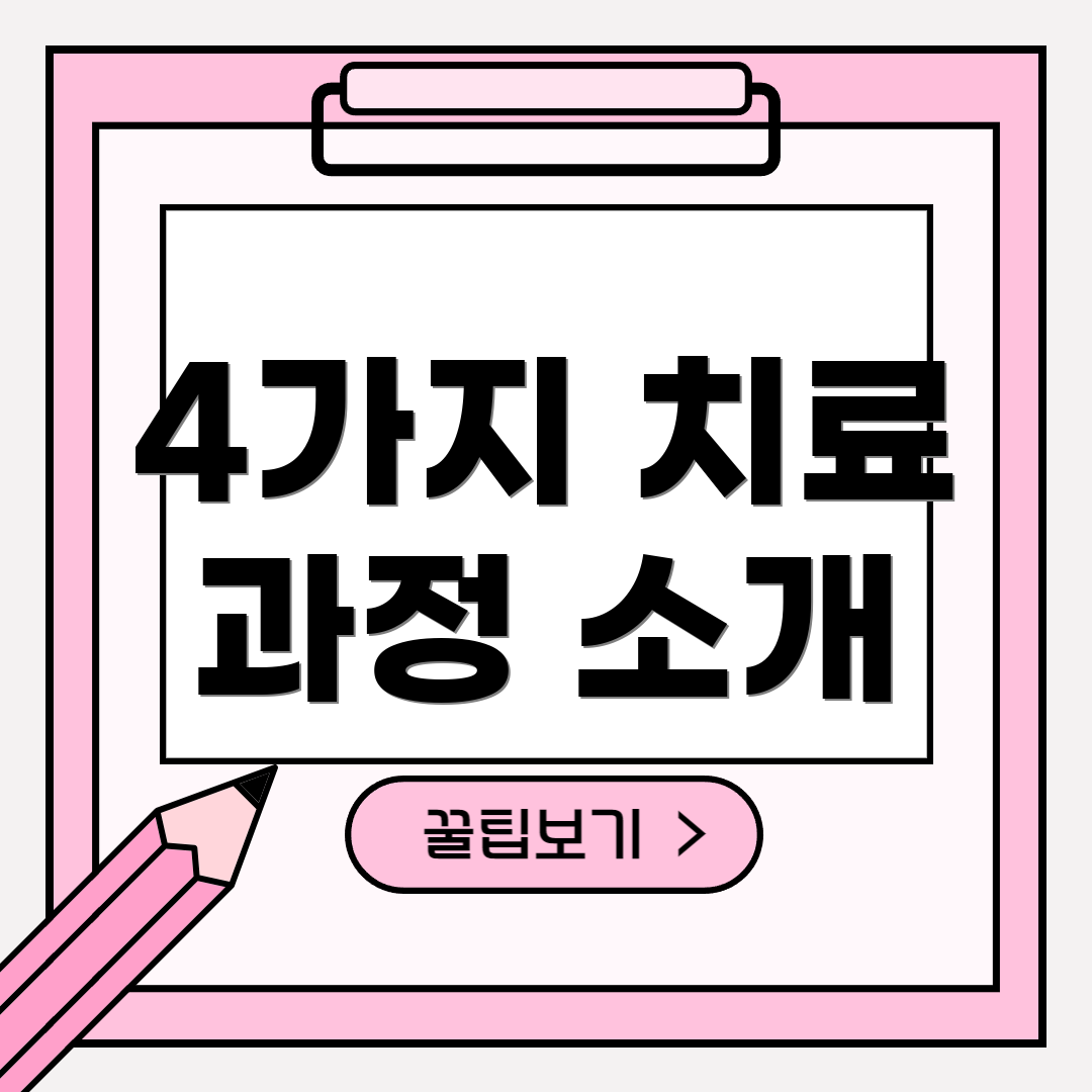 4가지 치료 과정 소개
