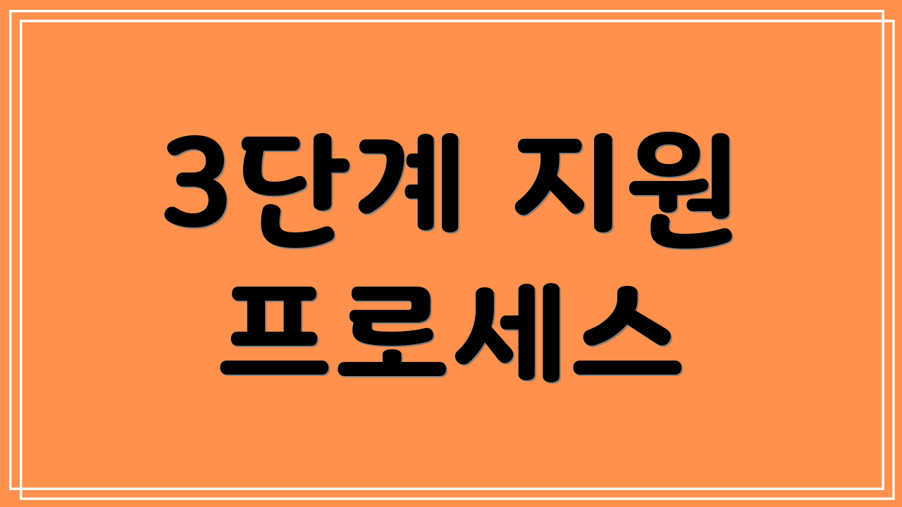 3단계 지원 프로세스