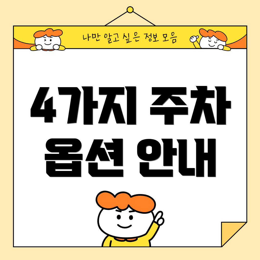 4가지 주차 옵션 안내