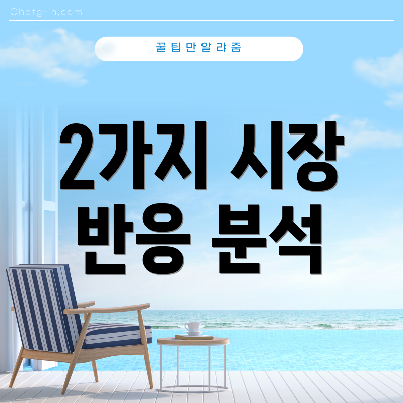 2가지 시장 반응 분석