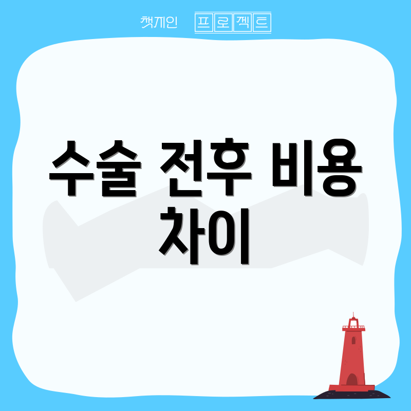 수술 전후 비용 차이
