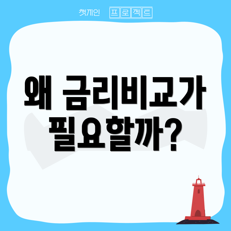 왜 금리비교가 필요할까?