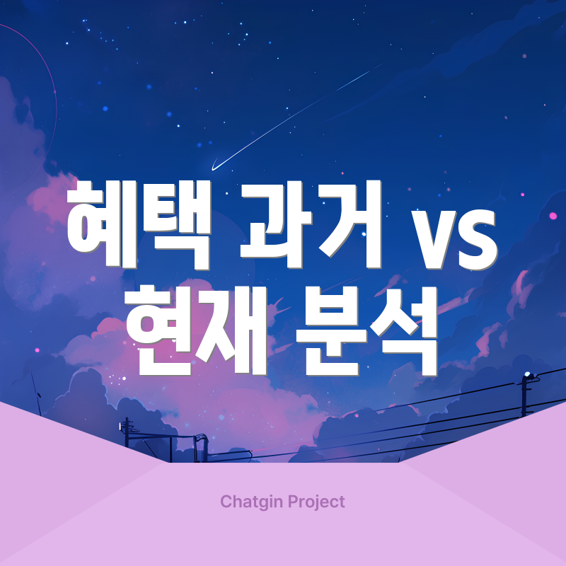 혜택 과거 vs 현재 분석
