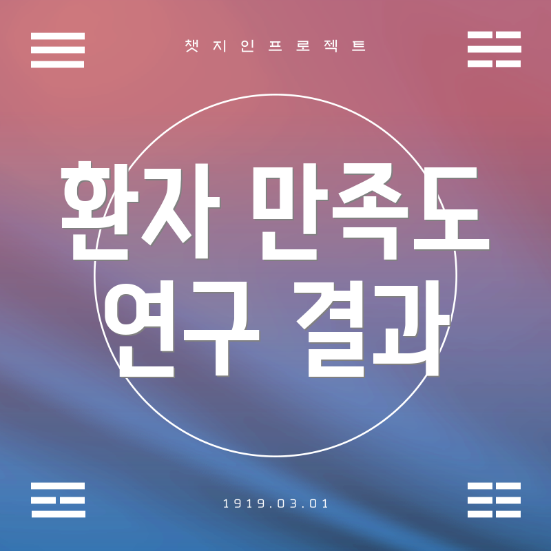 환자 만족도 연구 결과
