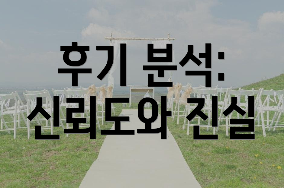 후기 분석: 신뢰도와 진실