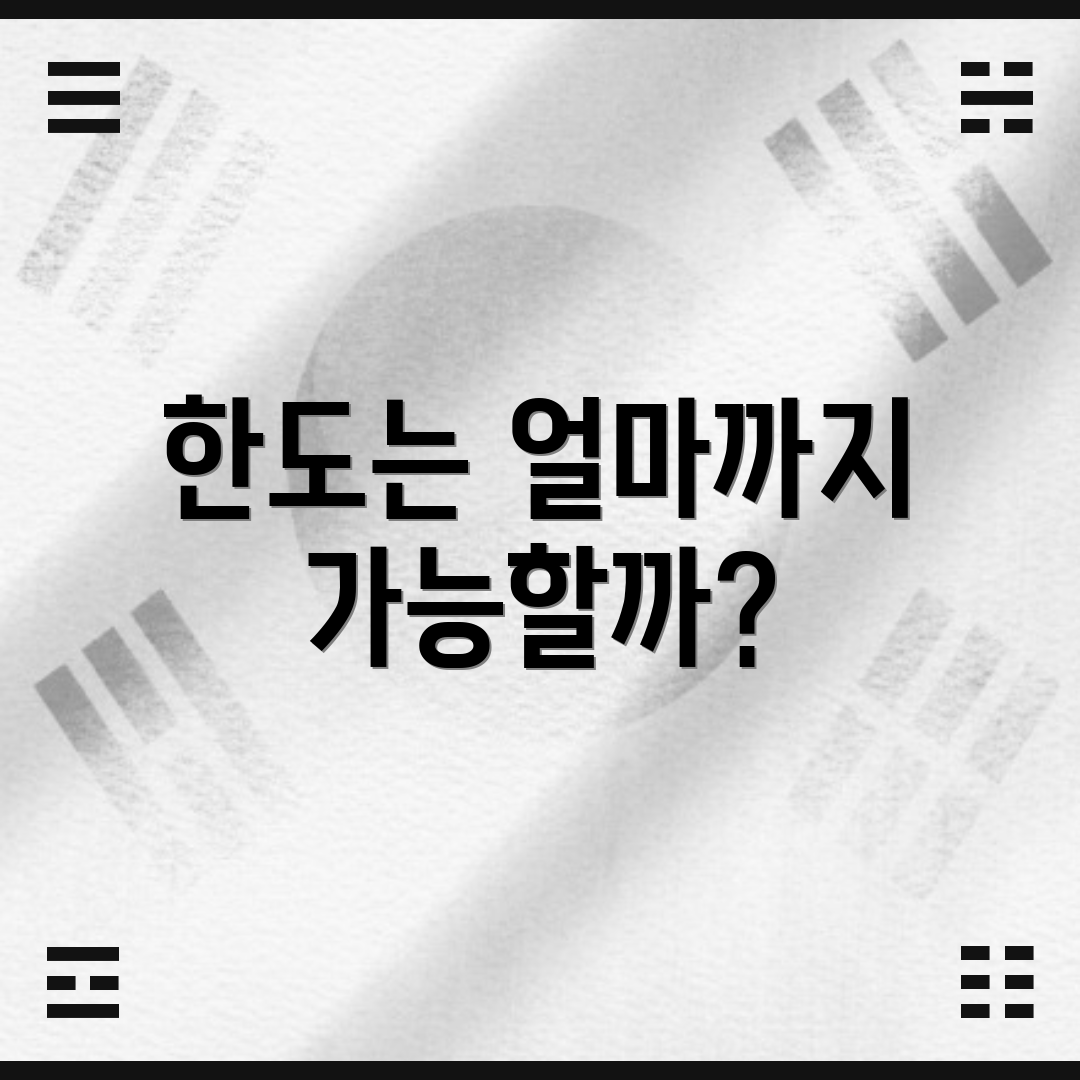 한도는 얼마까지 가능할까?