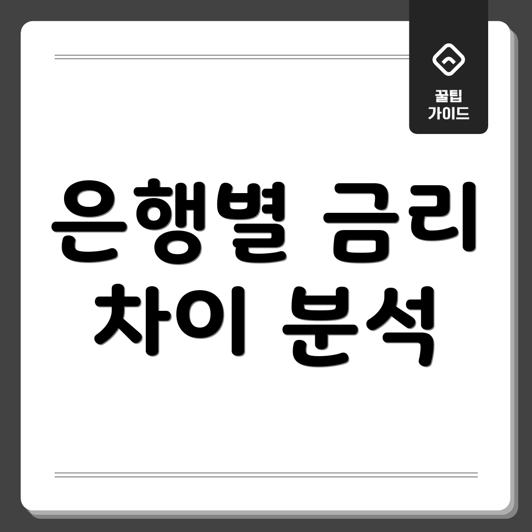은행별 금리 차이 분석