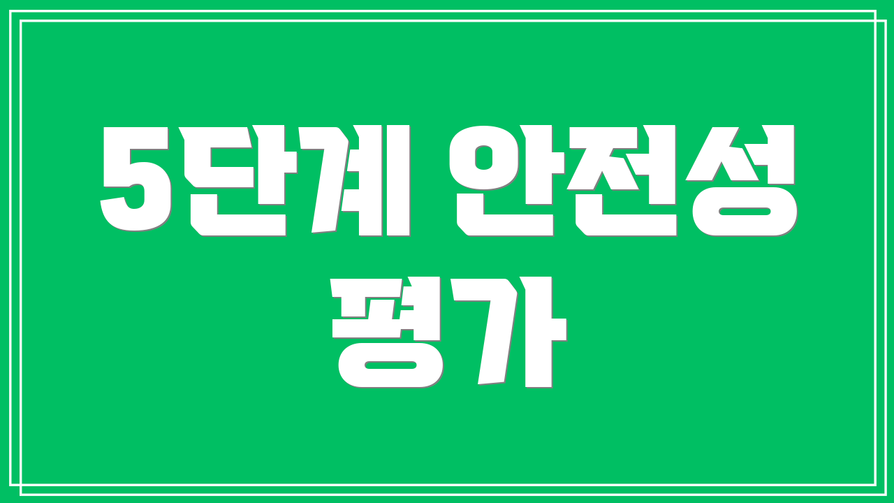5단계 안전성 평가