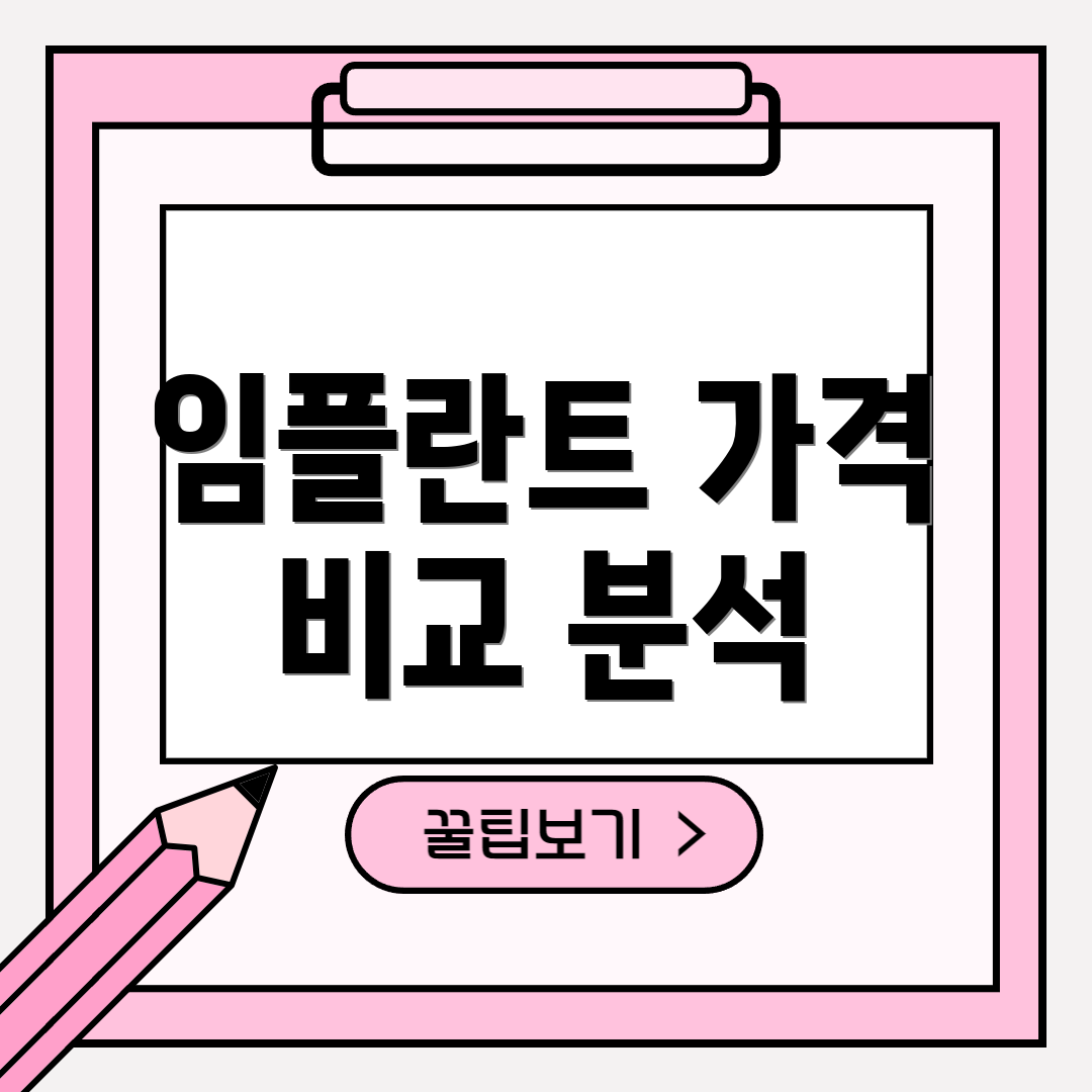임플란트 가격 비교 분석