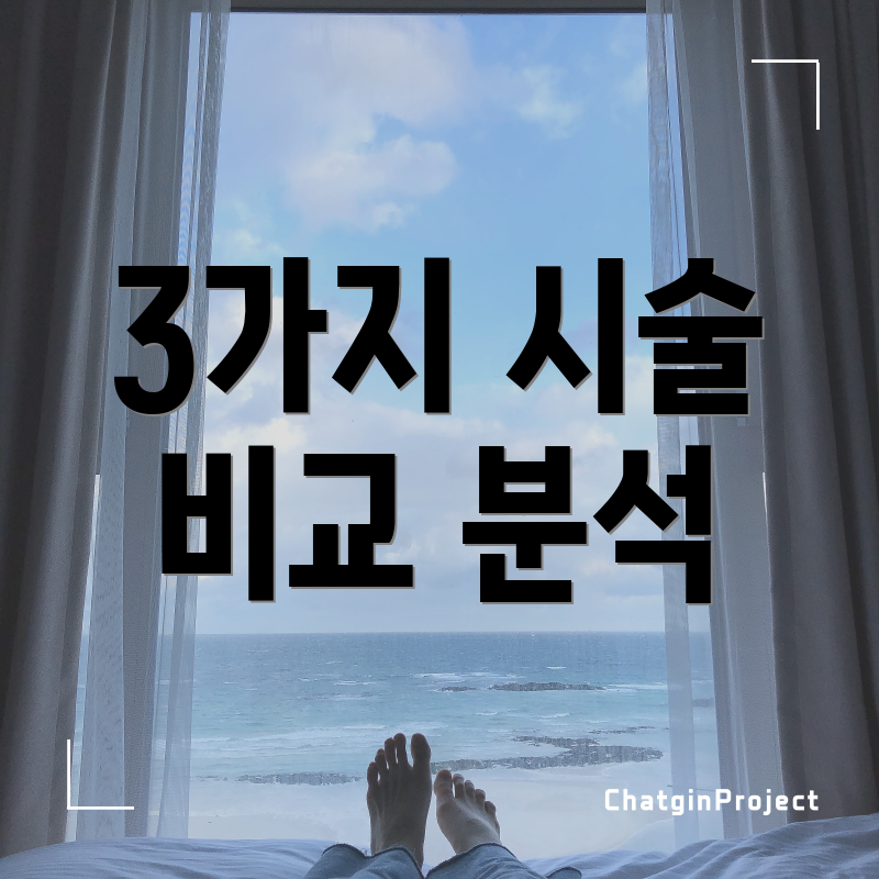 3가지 시술 비교 분석