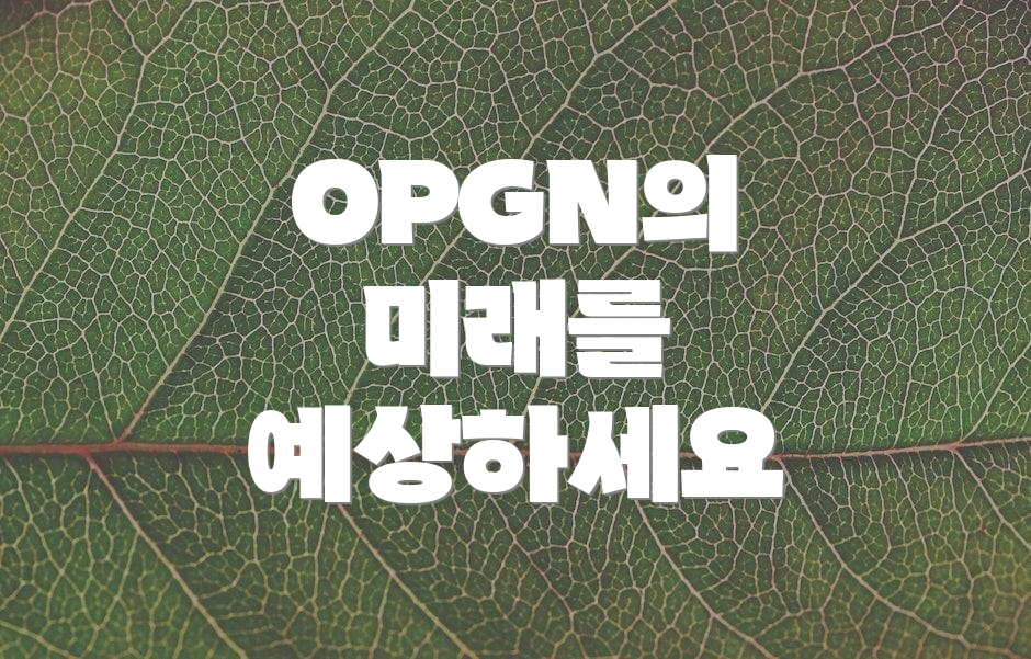 OPGN의 미래를 예상하세요