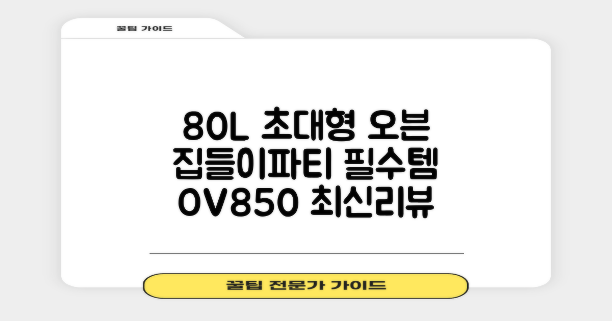 리빙웰 업소용 홈파티용 초대용량 80리터 OV850, 상품명 표기 추천 리뷰