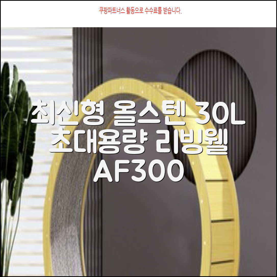 [최신형]리빙웰 30L 특대용량 신제품 올스텐 에어프라이어 AF300 추천 리뷰