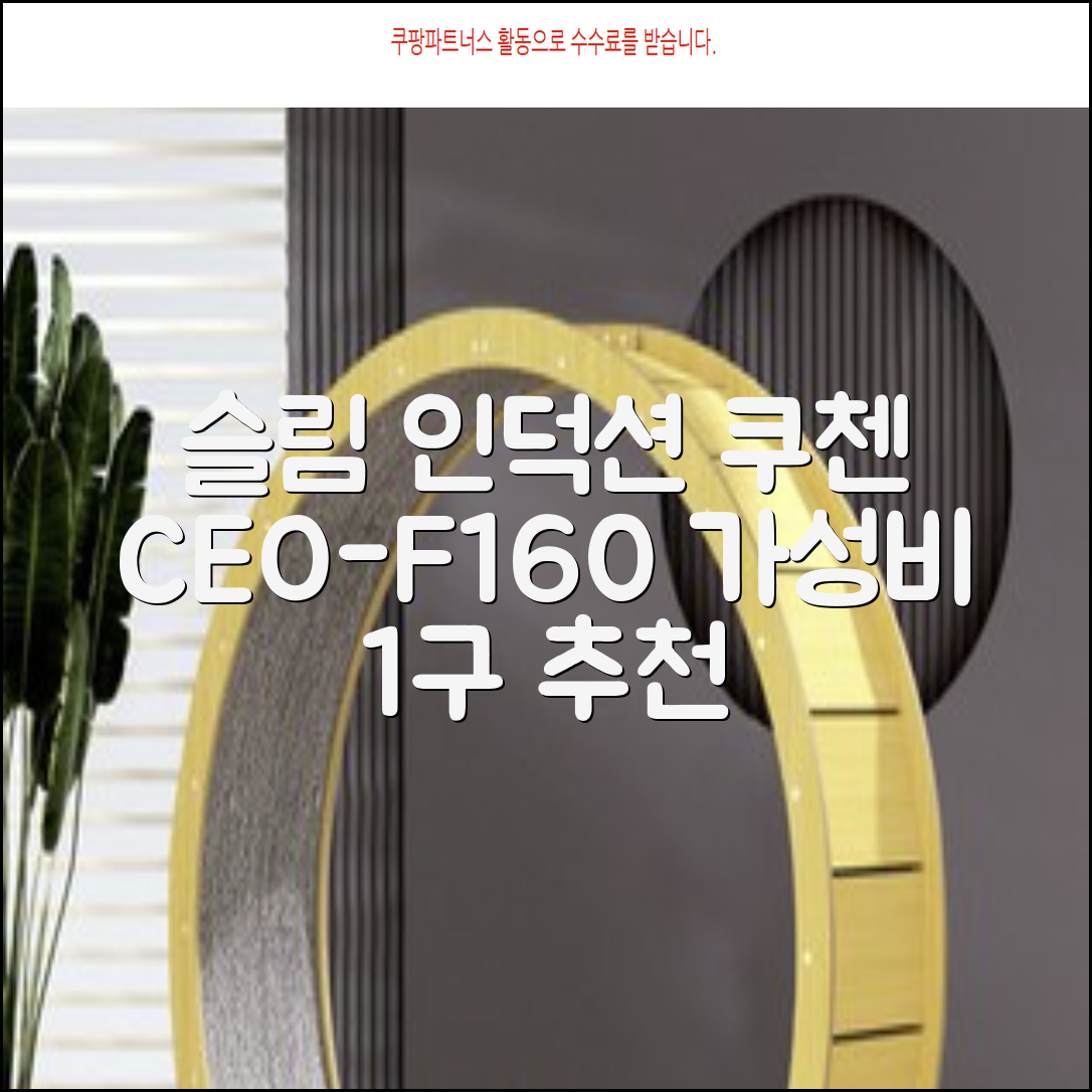 쿠첸 슬림 인덕션 1구, CEO-F160, 일반형 추천 리뷰