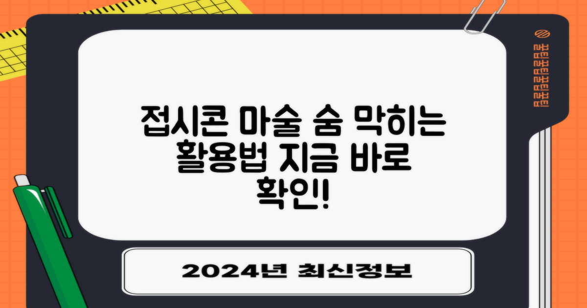 접시 콘 활용법 보기