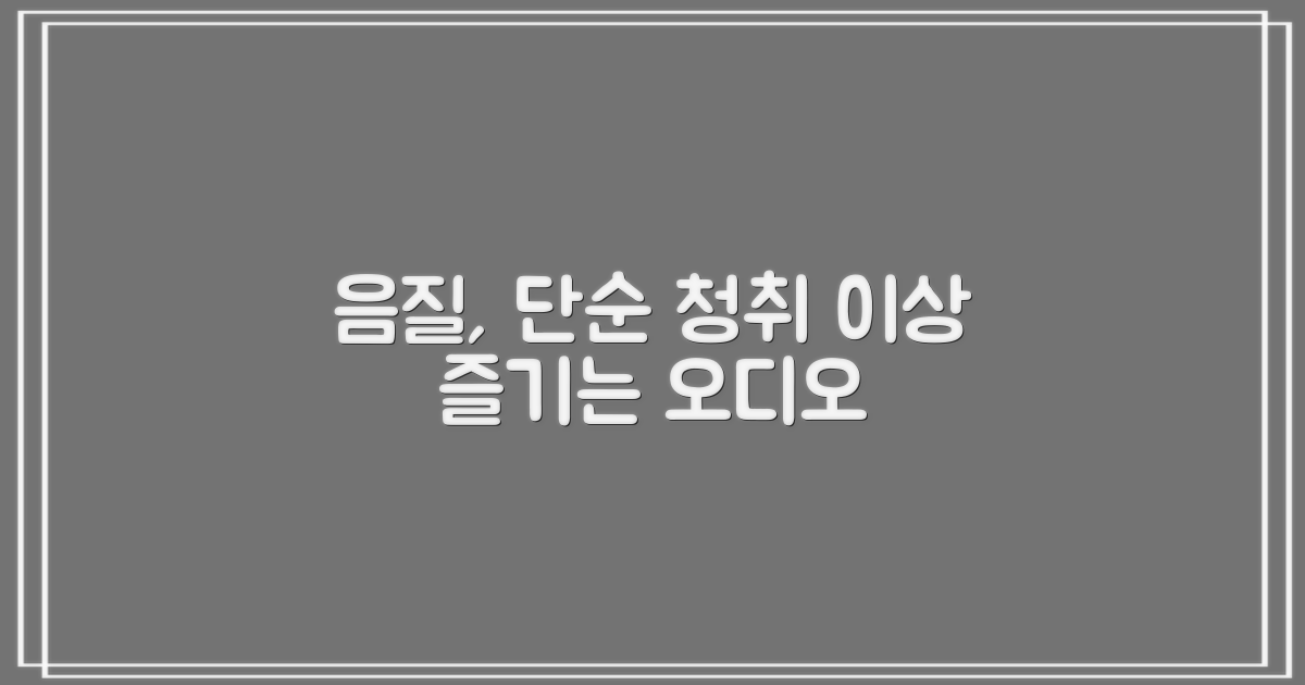 음질, 단순 청취 이상