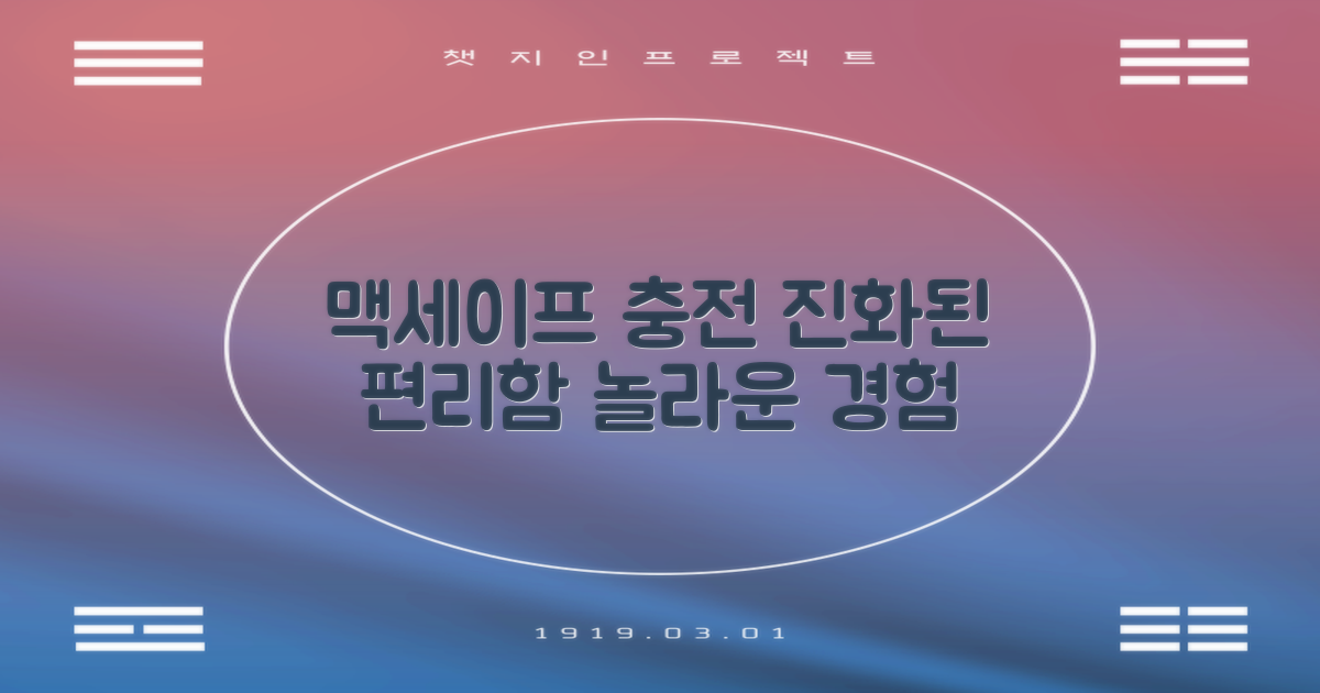 맥세이프 충전, 편리함의 진화