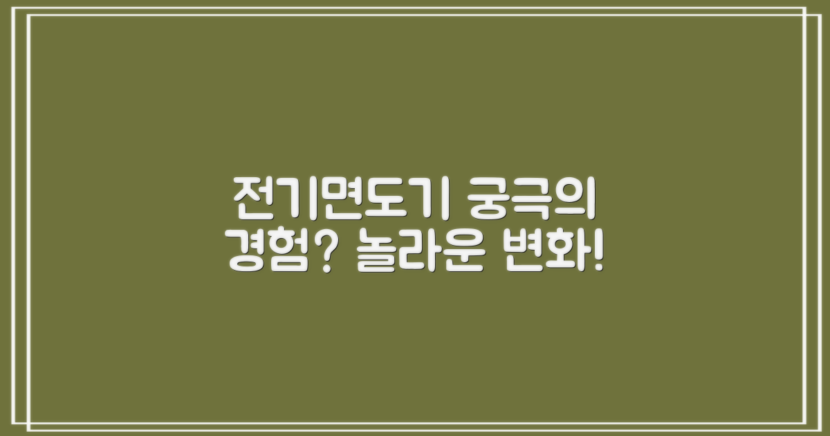 전기면도기, 궁극의 경험?