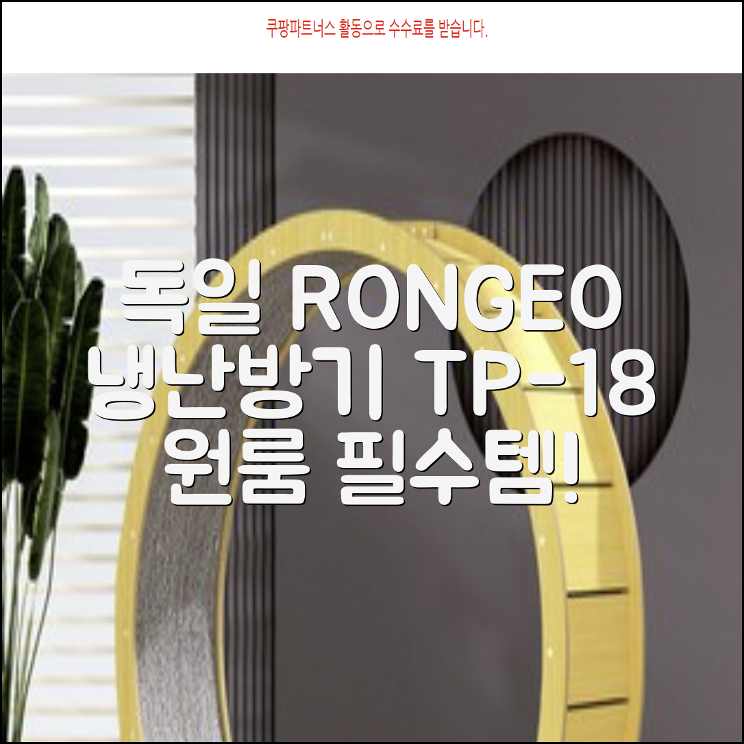 독일 RONGEO 가정용 사무실 냉난방기 냉온풍기 원룸, TP-18(냉난방가능/화이트) 추천 리뷰