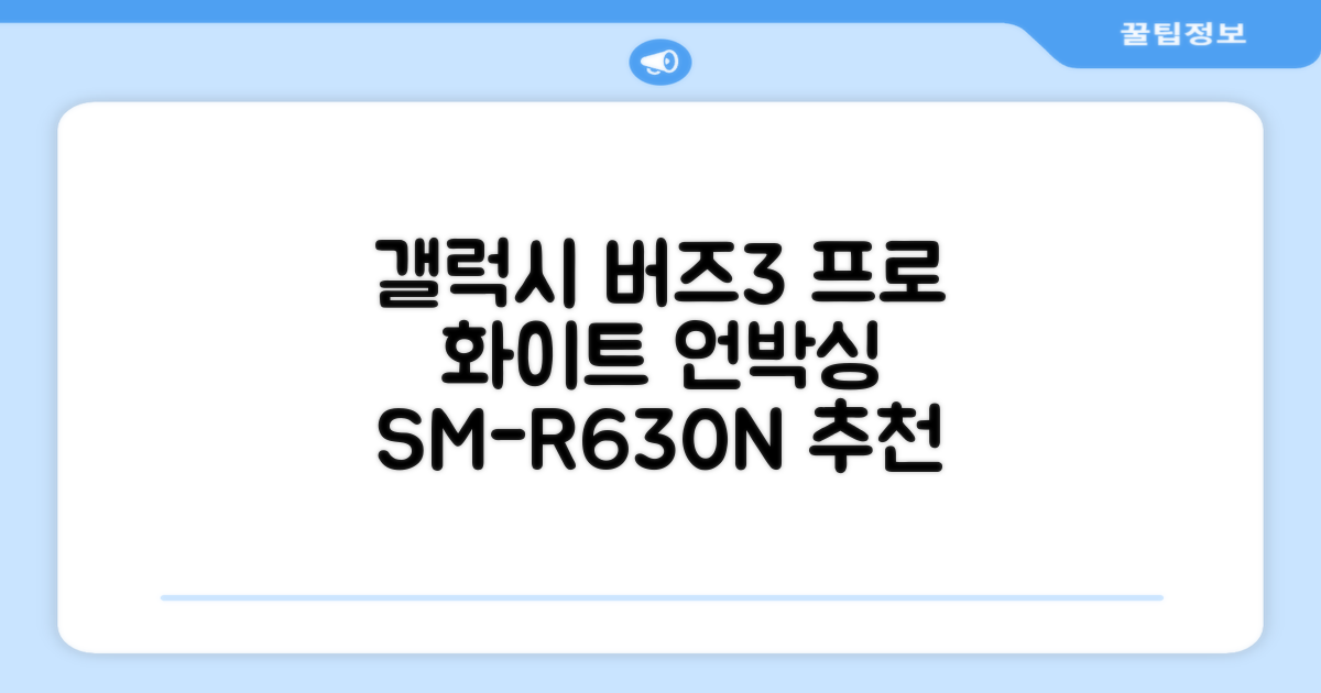 삼성전자 갤럭시 버즈3 프로 블루투스 이어폰, SM-R630N, 화이트 추천 리뷰