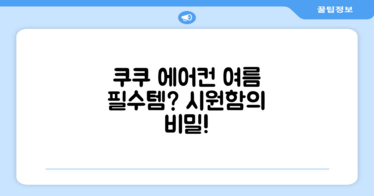 쿠쿠 에어컨, 여름나기 필수템 되나?