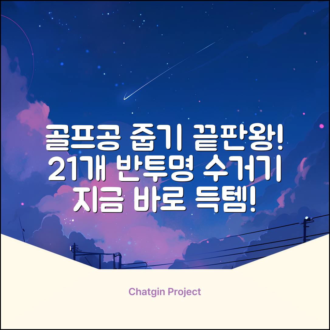 골프공 픽업기 줍기 회수기 수집기 수거기 공21개, 반투명, 1개 추천 리뷰