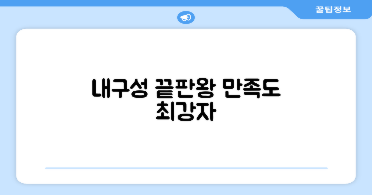 내구성, 만족도 평가