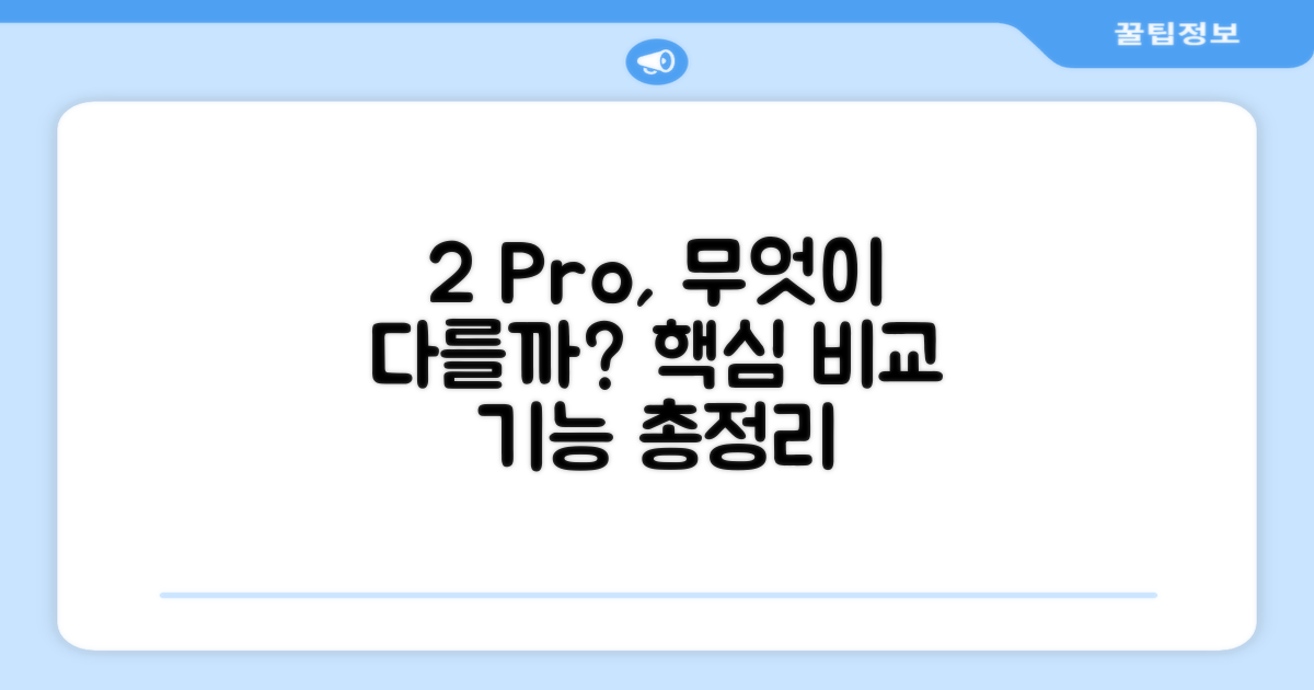 2 Pro, 어떤 기능이 다를까?