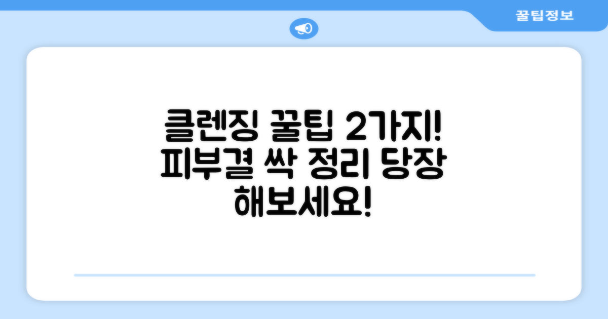 2가지 클렌징 방법