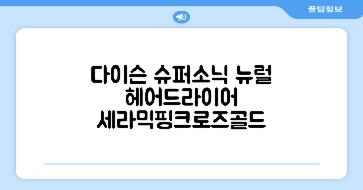 [국내정품/AS가능] 다이yson 슈퍼소닉 뉴럴 헤어드라이어 (세라믹핑크/로즈골드) 케이스 포함 + 보관백 구성 HV 추천 리뷰