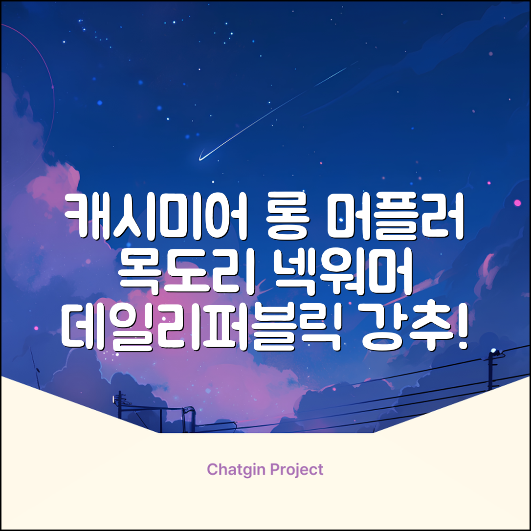 데일리퍼블릭 롱 캐시미어 머플러 목도리 넥워머 추천 리뷰