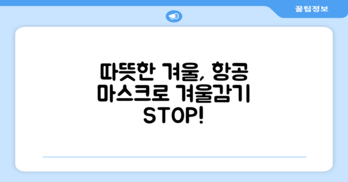 따뜻한 겨울, 항공 마스크와 함께!