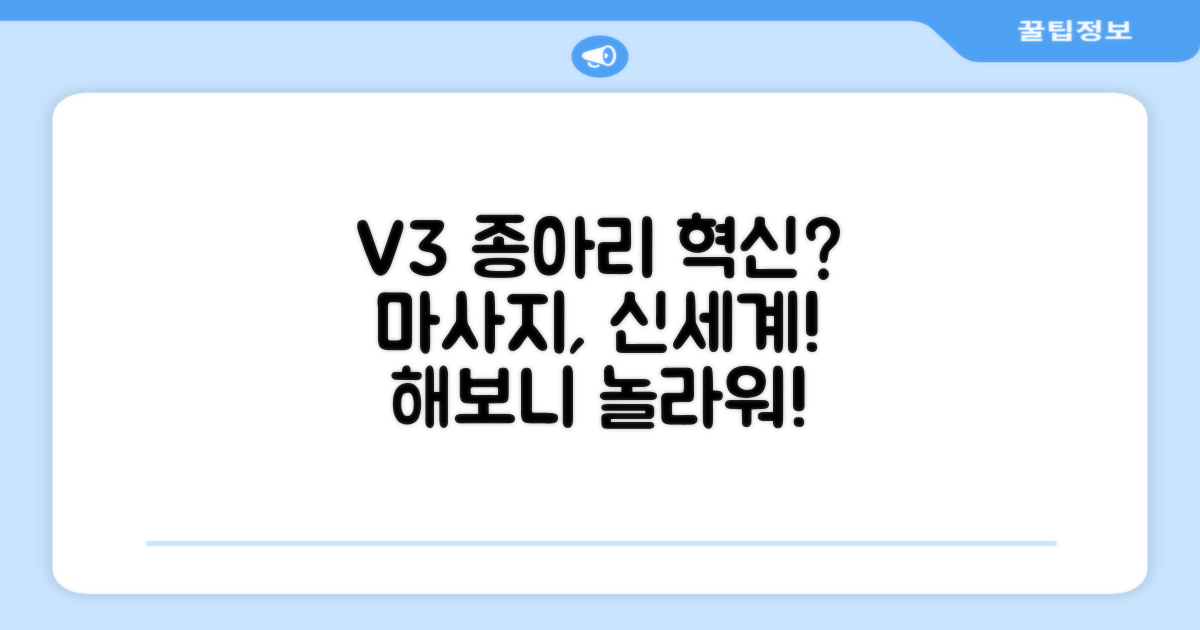 V3, 종아리 마사지의 혁신?