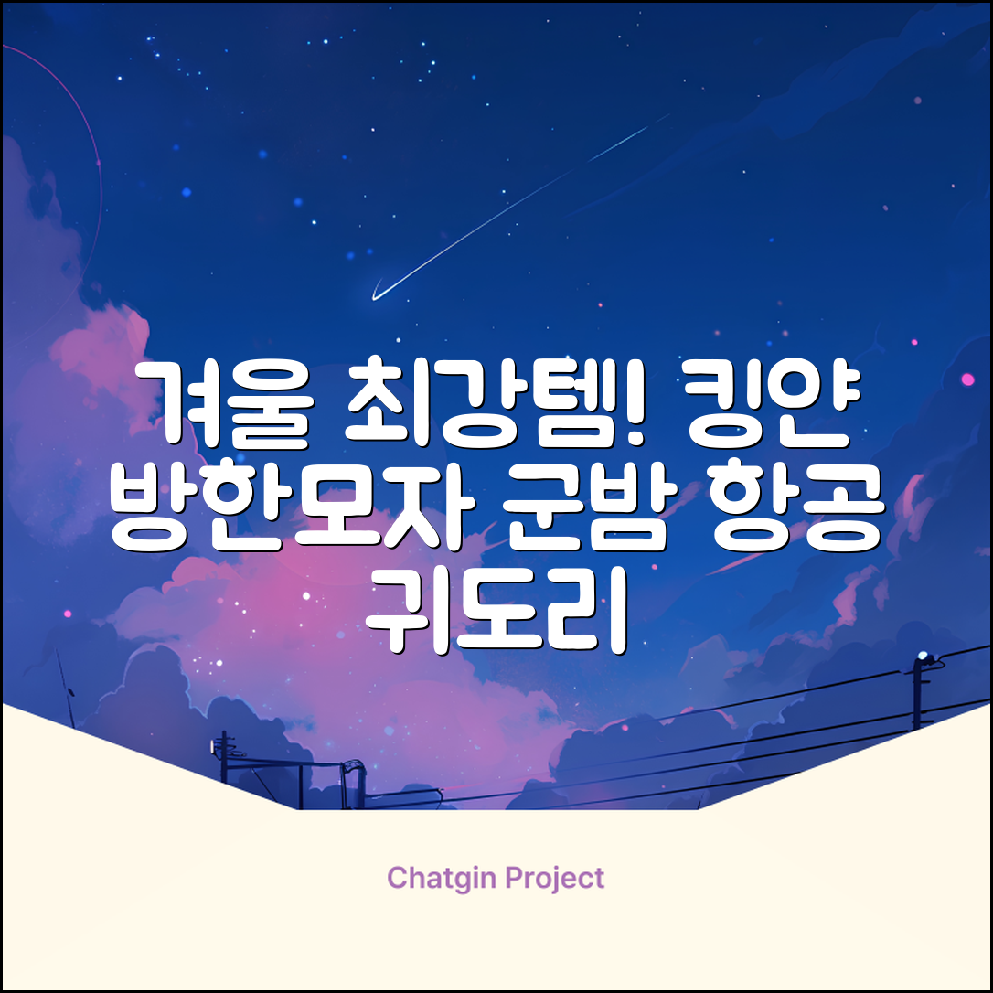 킹얀 겨울 방한모자 남여공용 군밤 항공 마스크 귀도리 모자 추천 리뷰