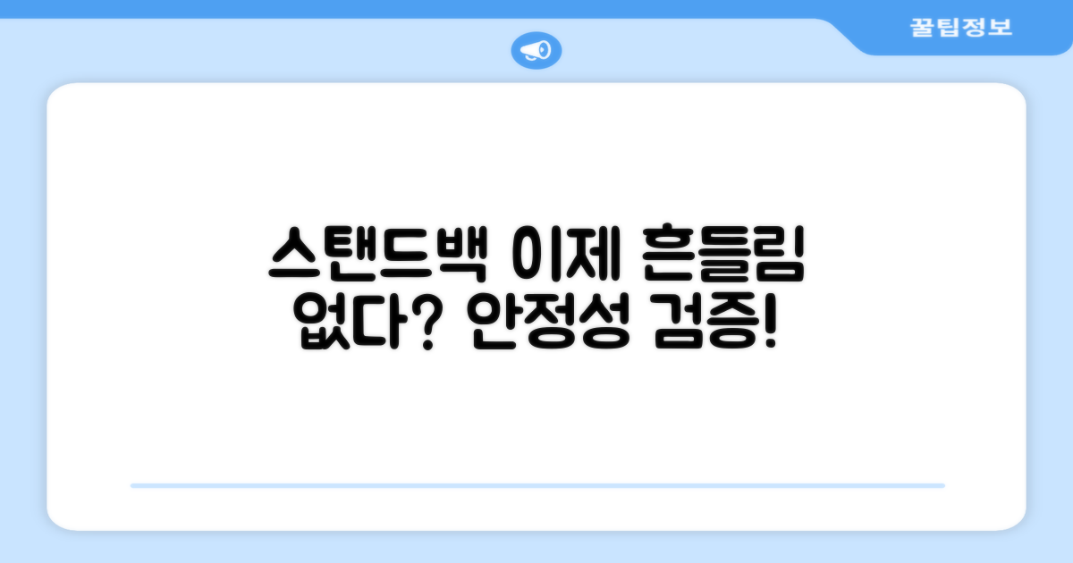스탠드백, 이젠 안정적인가?