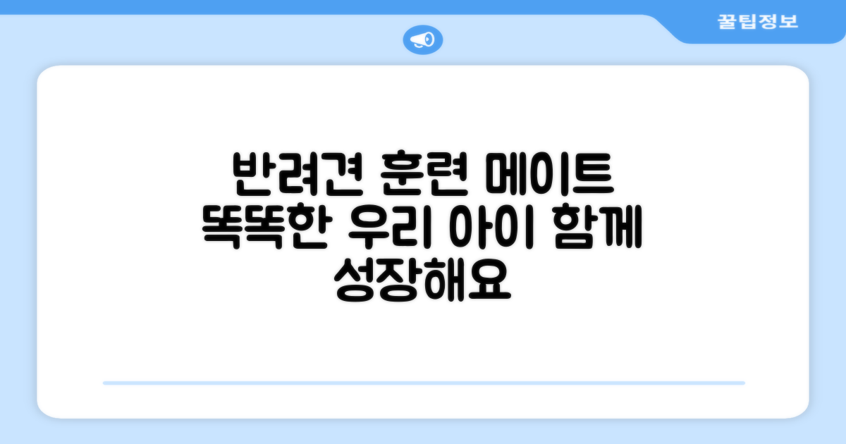 우리 아이 훈련 메이트