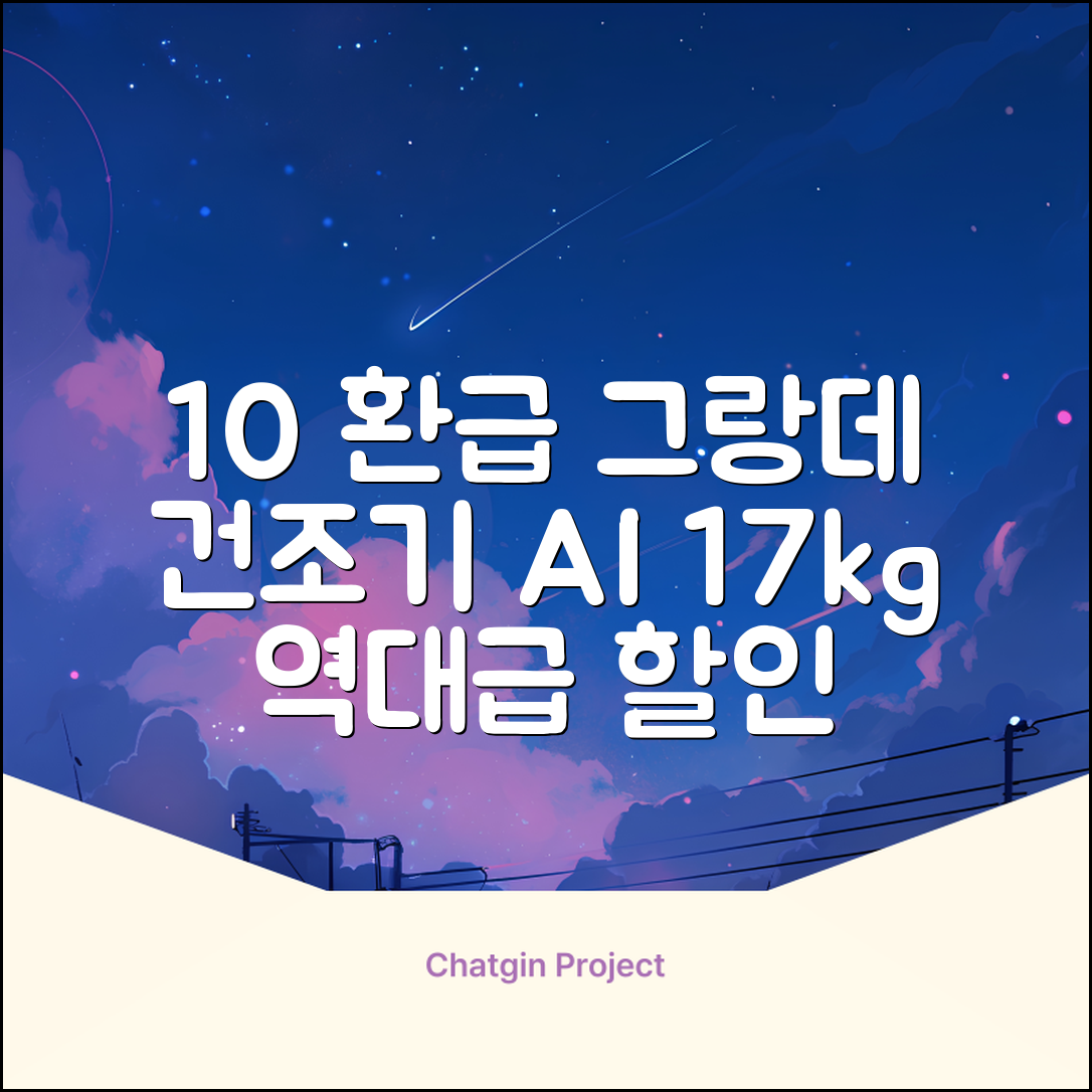 [10% 환급가전] 삼성전자 그랑데 건조기 AI 이녹스 DV17T8740BP 17kg 방문설치 추천 리뷰