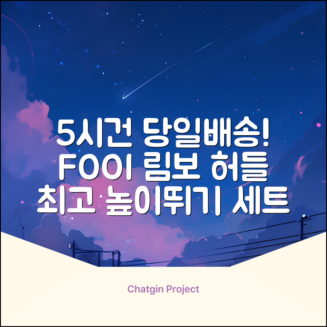 5시건 당일배송 FOOI 휴대용 자유조절 림보 허들 높이뛰기 세트 2종 빠른배송, 1개 추천 리뷰