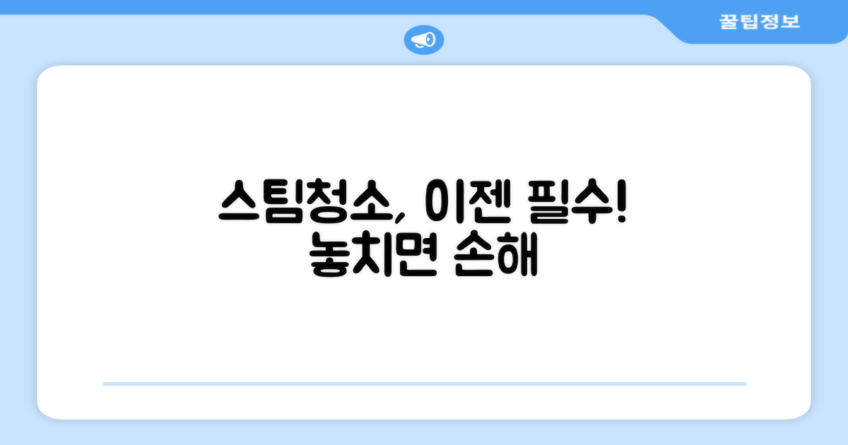 스팀청소, 망설일 이유 있을까?