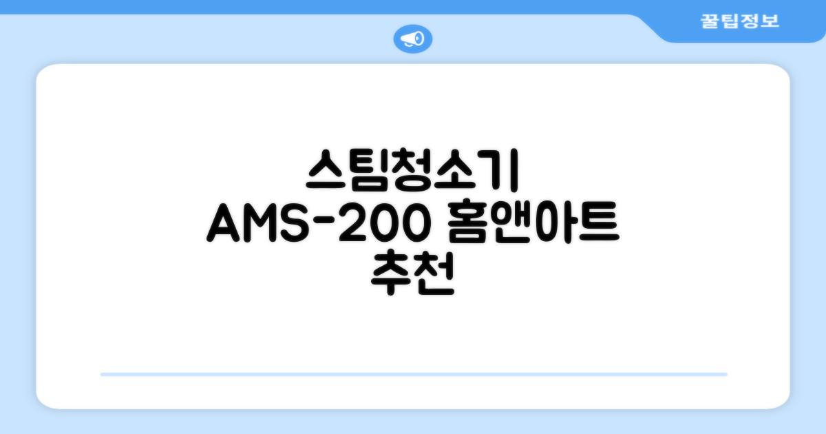 홈앤아트 퓨어 스팀청소기 AMS-200 추천 리뷰