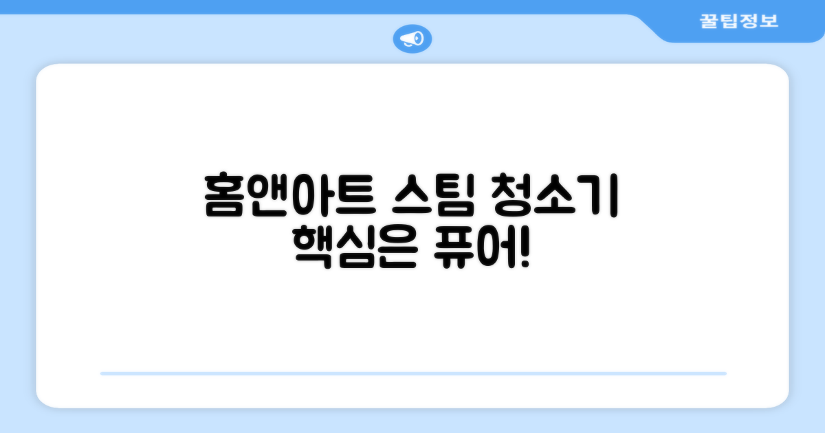 왜 홈앤아트 퓨어 스팀청소기인가?